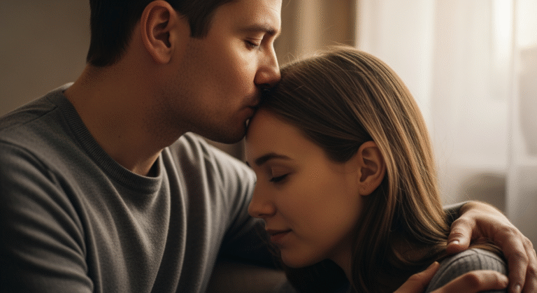 Co oznacza pocałunek w czoło