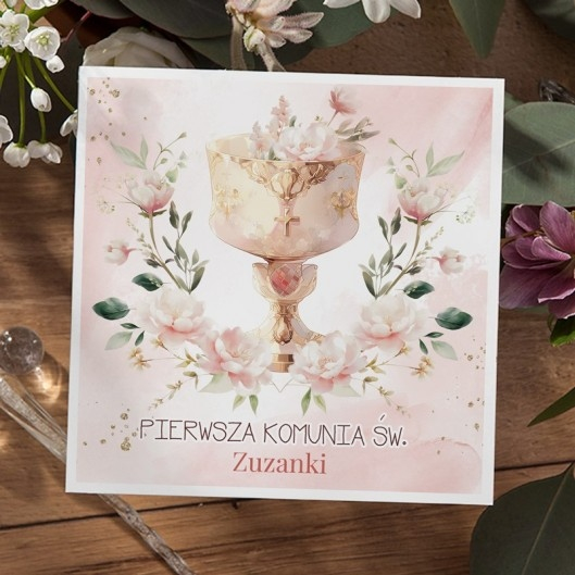 Personalizowane zaproszenia komunijne