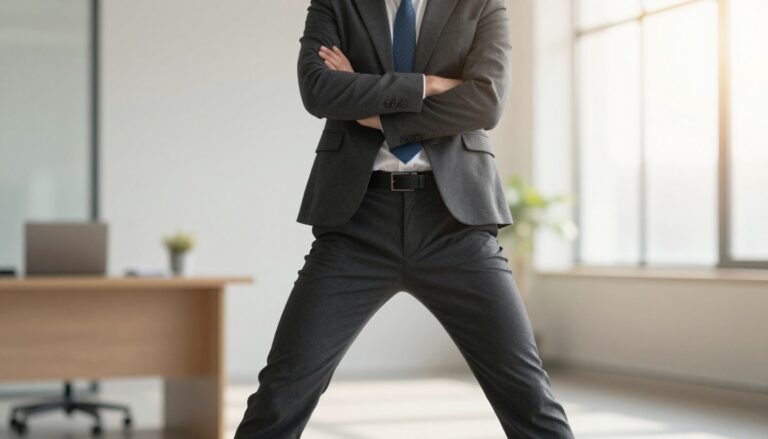 szerokie rozstawienie nóg