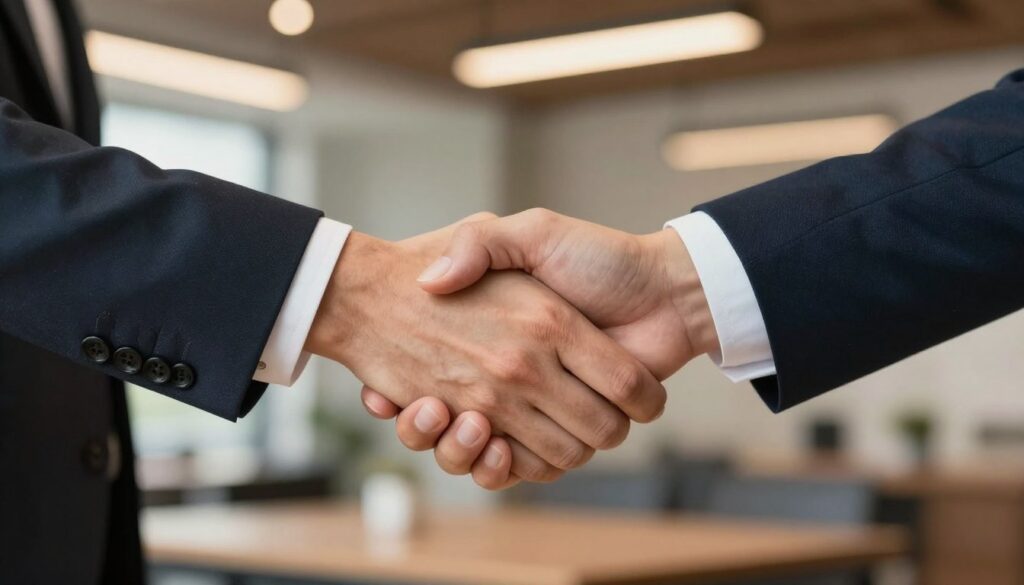 uścisk dłoni